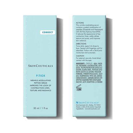 Two boxes of SkinCeuticals P-TiOX serum on a white background