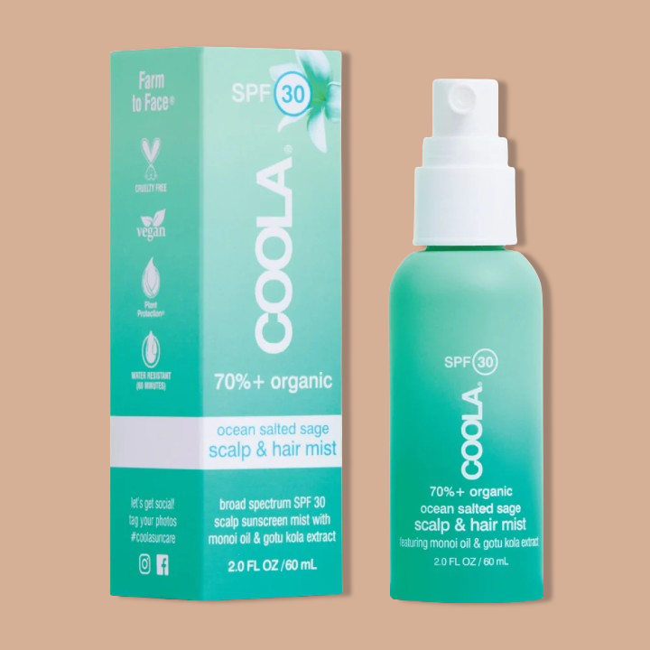 COOLA Scalp & Hair Mist Organic Sunscreen SPF 30